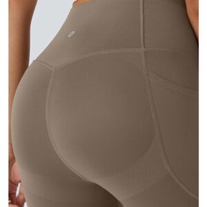 Brown High-Waisted Leggings